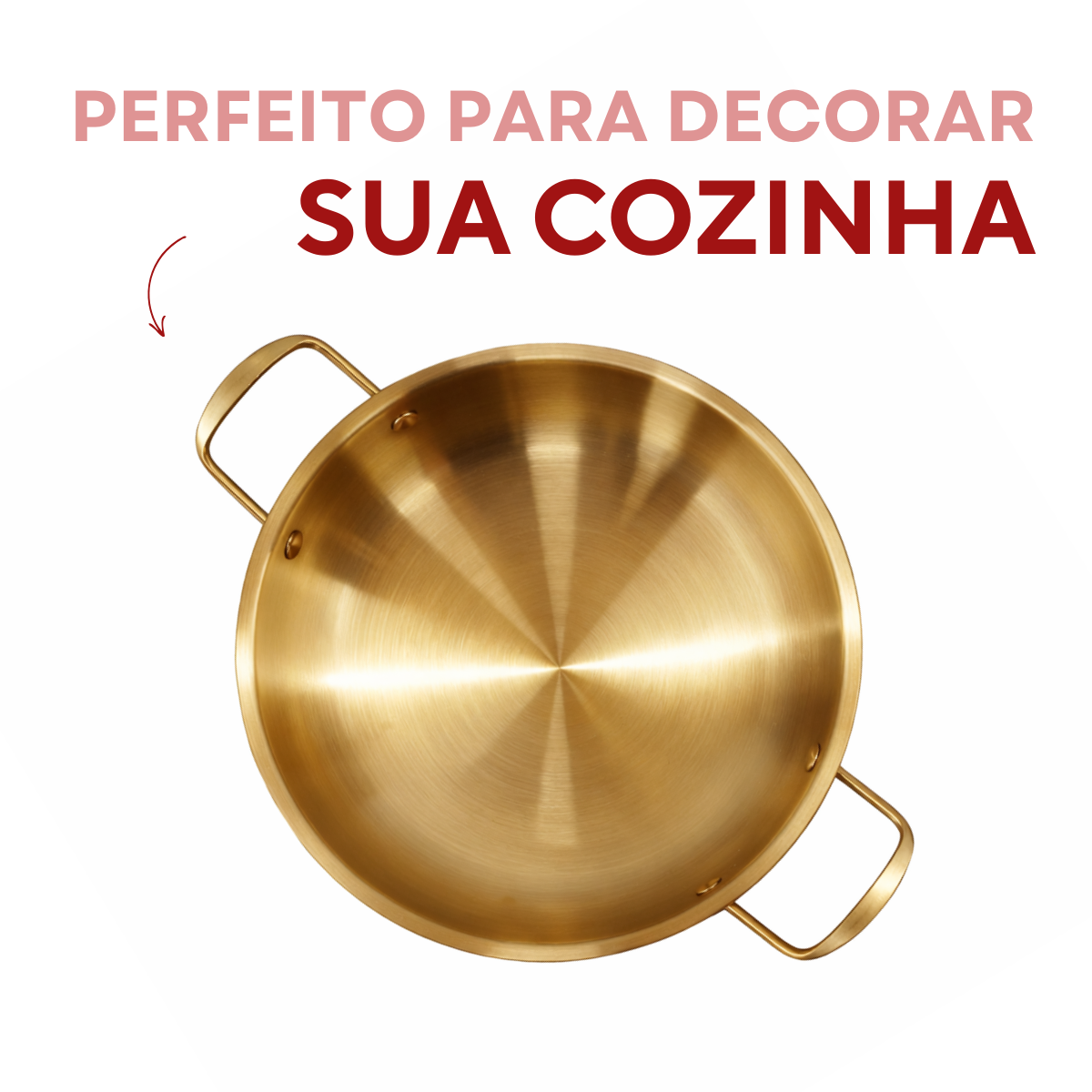 Panela Pergaminho Dourado Servir