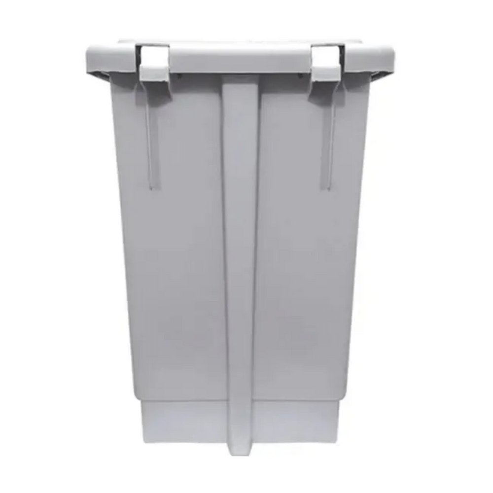 Lixeira Retangular Branca com pedal 50L OU