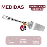 Espatula Oriente Aço Inox 27cm