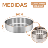 Assadeira Redonda Hotel N36 em Alumínio 6,23L Profissional