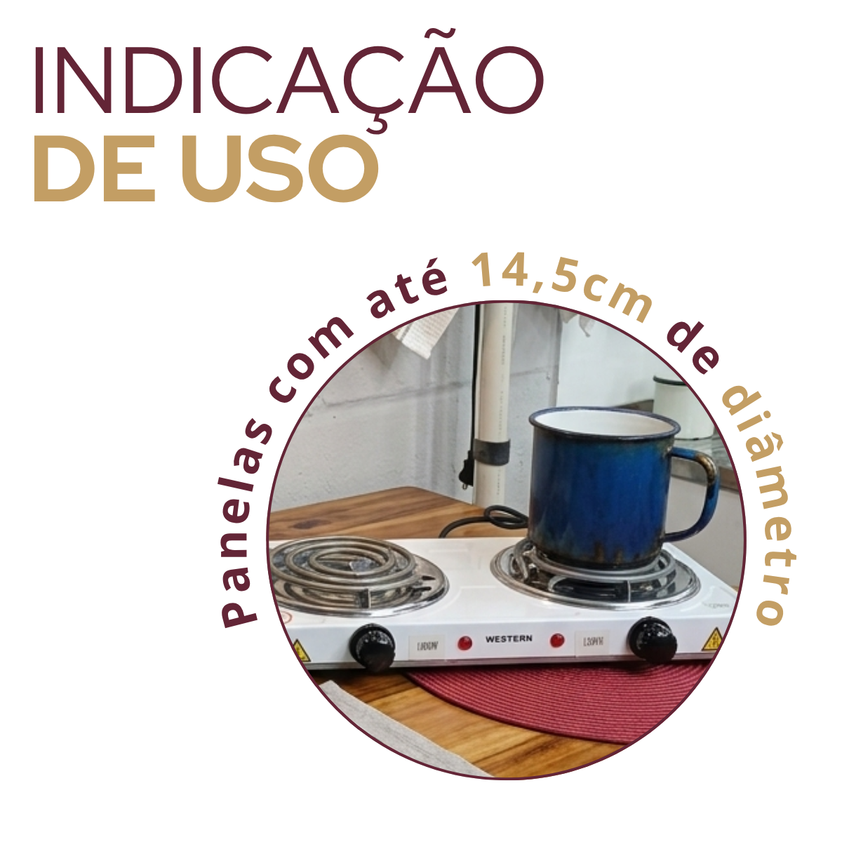 Fogão Elétrico Camping 2 Bocas 220V