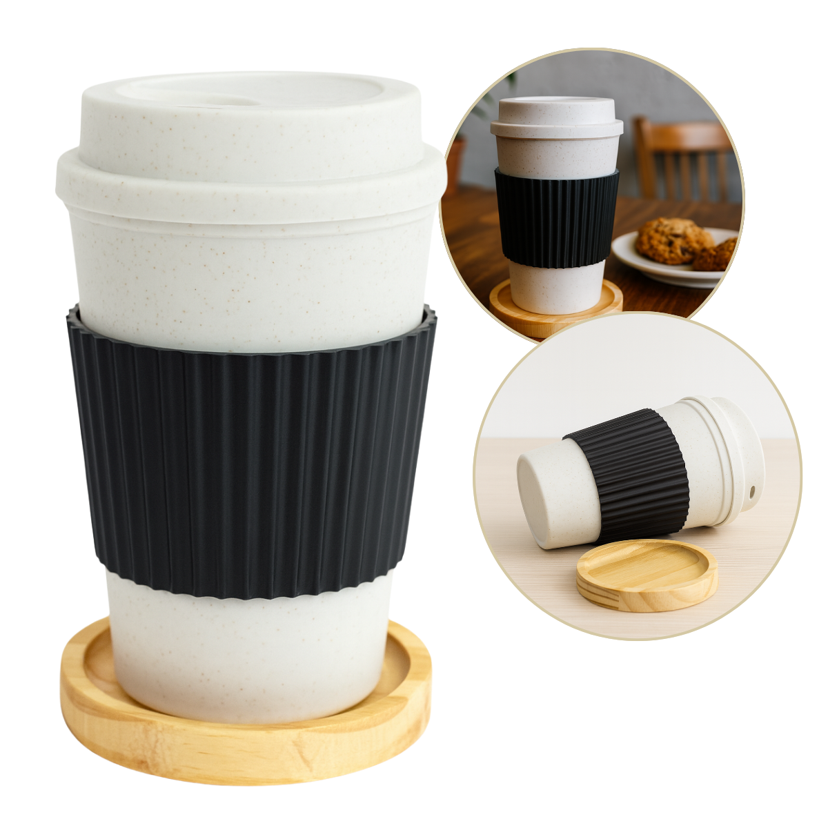 Copo starbucks 450ml bambu e pires pinus