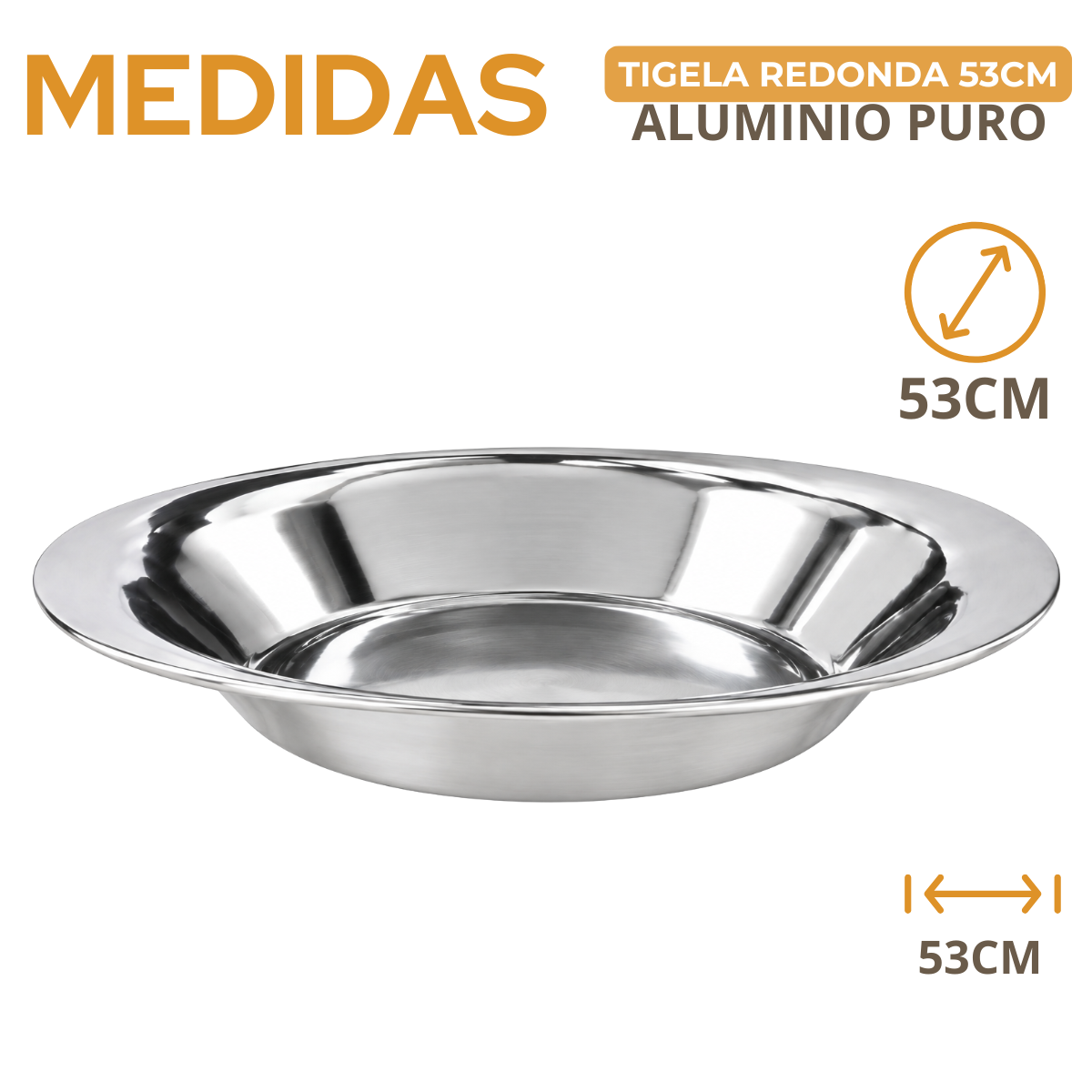Travessa Redonda Ciardella Alumínio Fundido