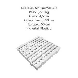 Piso estrado plástico pallet pesado TBN