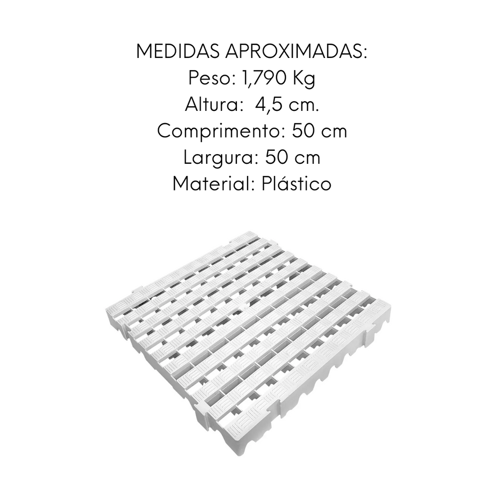 Piso estrado plástico pallet pesado TBN