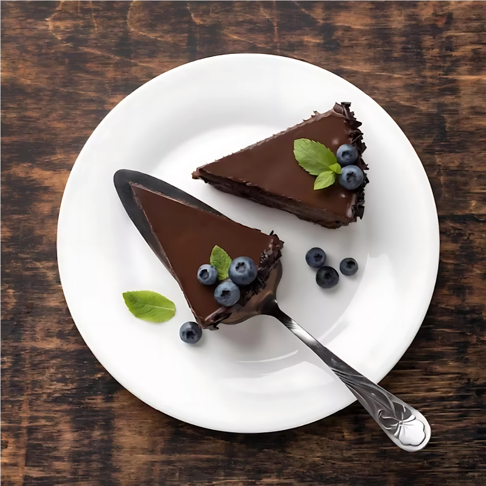 Prato Redondo de Sobremesa Tropical 19cm - A Gourmet