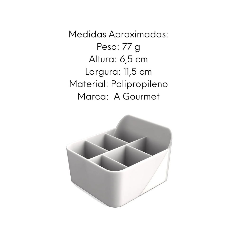 Porta Sache P Branco em Polipropileno unyhome