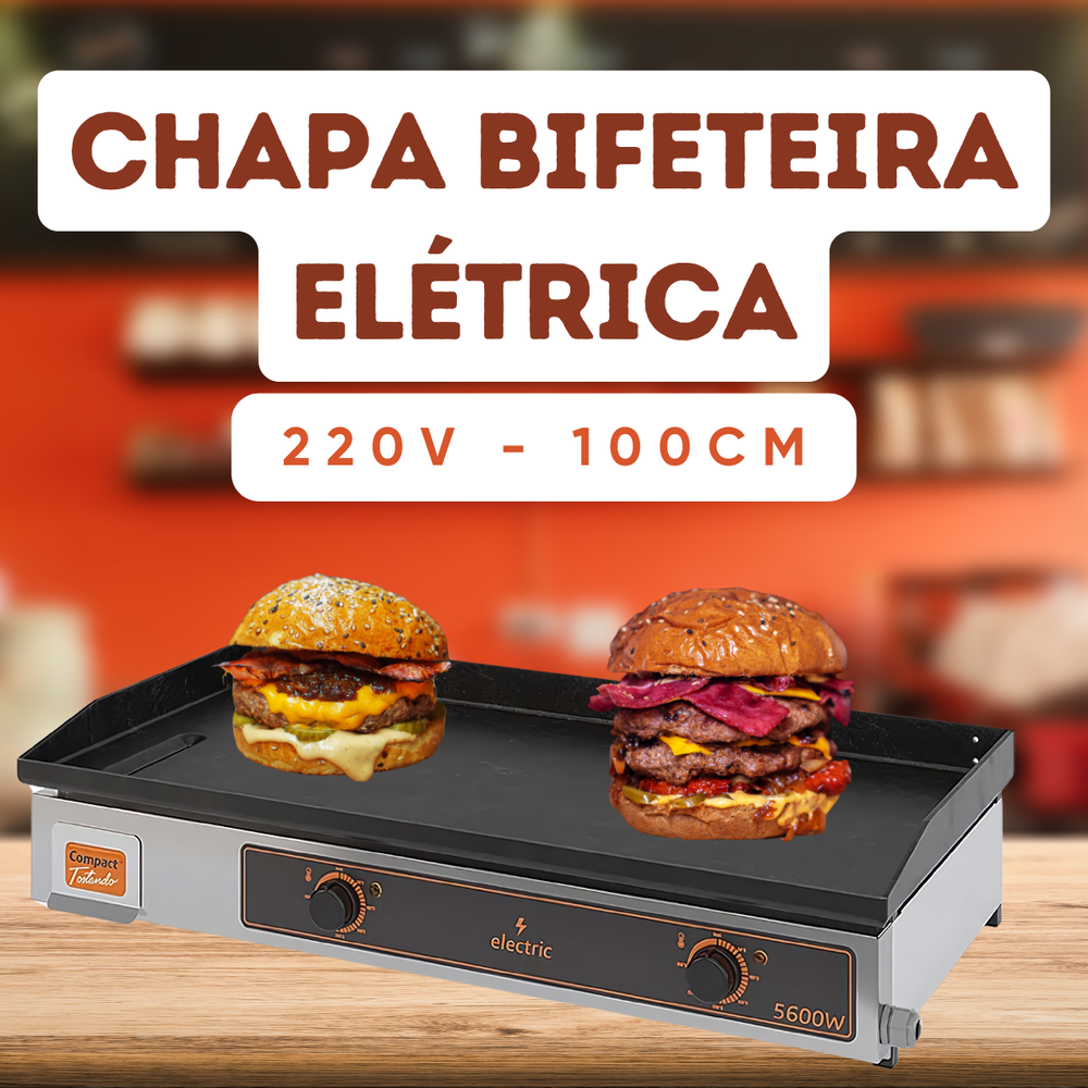 Chapa Bifeteira 100cm 220V - A Gourmet