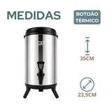 Botijão Térmico 8,5 Litros Inox