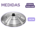 Tampa para Forma de Pizza 25cm em Alumínio Profissional