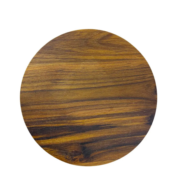 Tabua Redonda Madeira Teca Lisa 25cm A Gourmet Hover Image