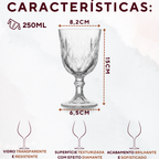 Taça vidro 230ml bulgaria