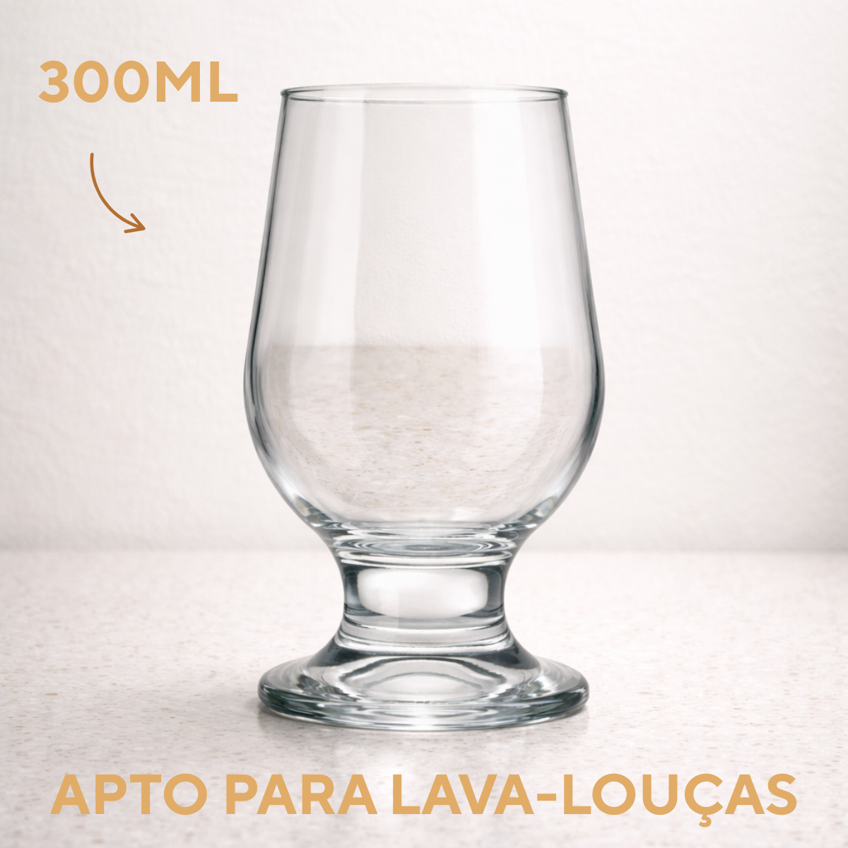 Taça Vidro Paulista Cerveja 300ml
