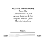 Garfo Sobremesa Niterói Hercules em Aço Inox Hercules