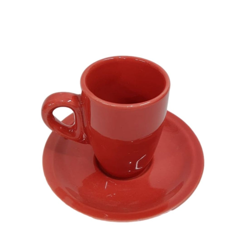 Xicara de Café Vermelha C/ Pires Genova BelaVista