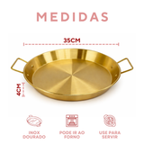 Panela Pergaminho Dourada 3 Litros