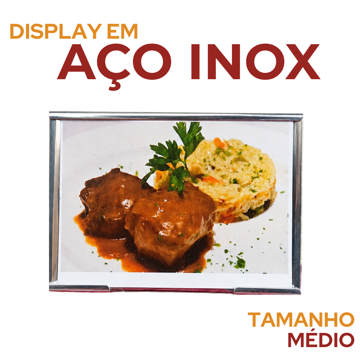 Display Aço Inox Identificação