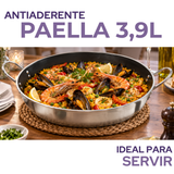 Paellera Antiaderente Hotel N32 em Alumínio 32cm 4L