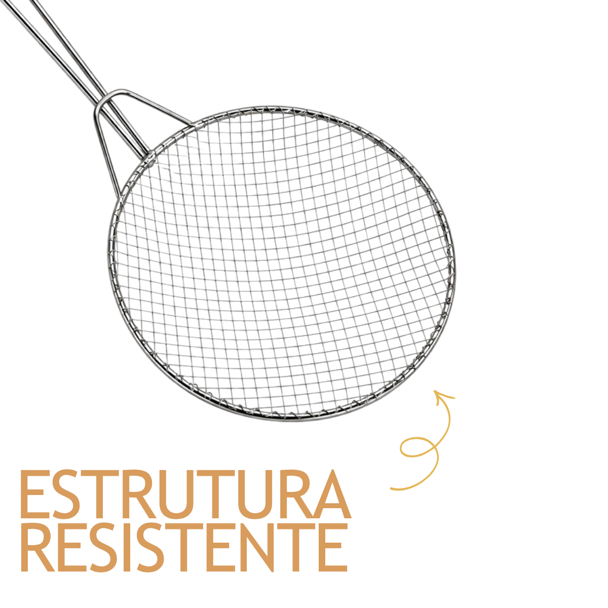Escumadeira Fritura 28cm Arame