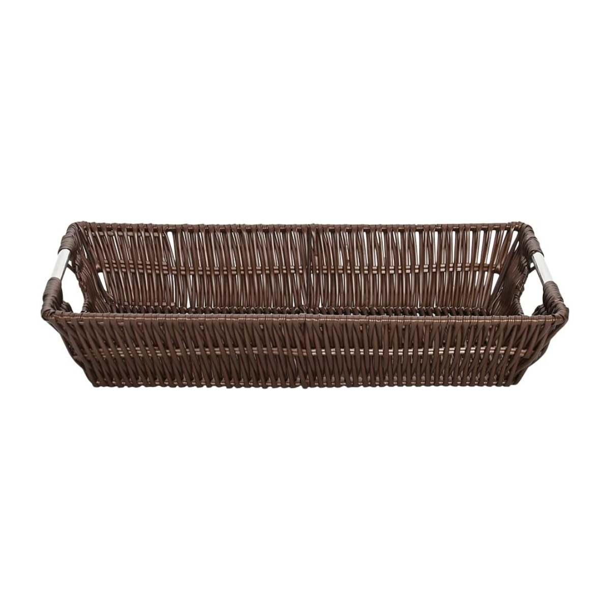 Cesto Retangular Vime Escuro 36cm Mimo Style