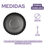Forma Canelada Aluminio 28cm
