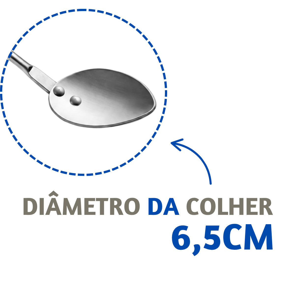 Colher Hotel Nº 0 com Cabo de Baquelite Profissional