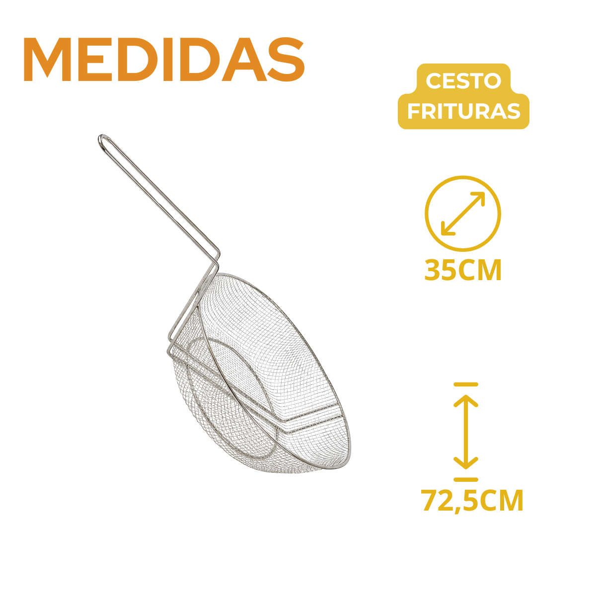 Cesto Fritura Aramado 35cm