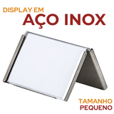 Mini Display de Mesa em Aço Inox