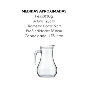 Jarra Tropicana de Vidro 1,75L Nadir
