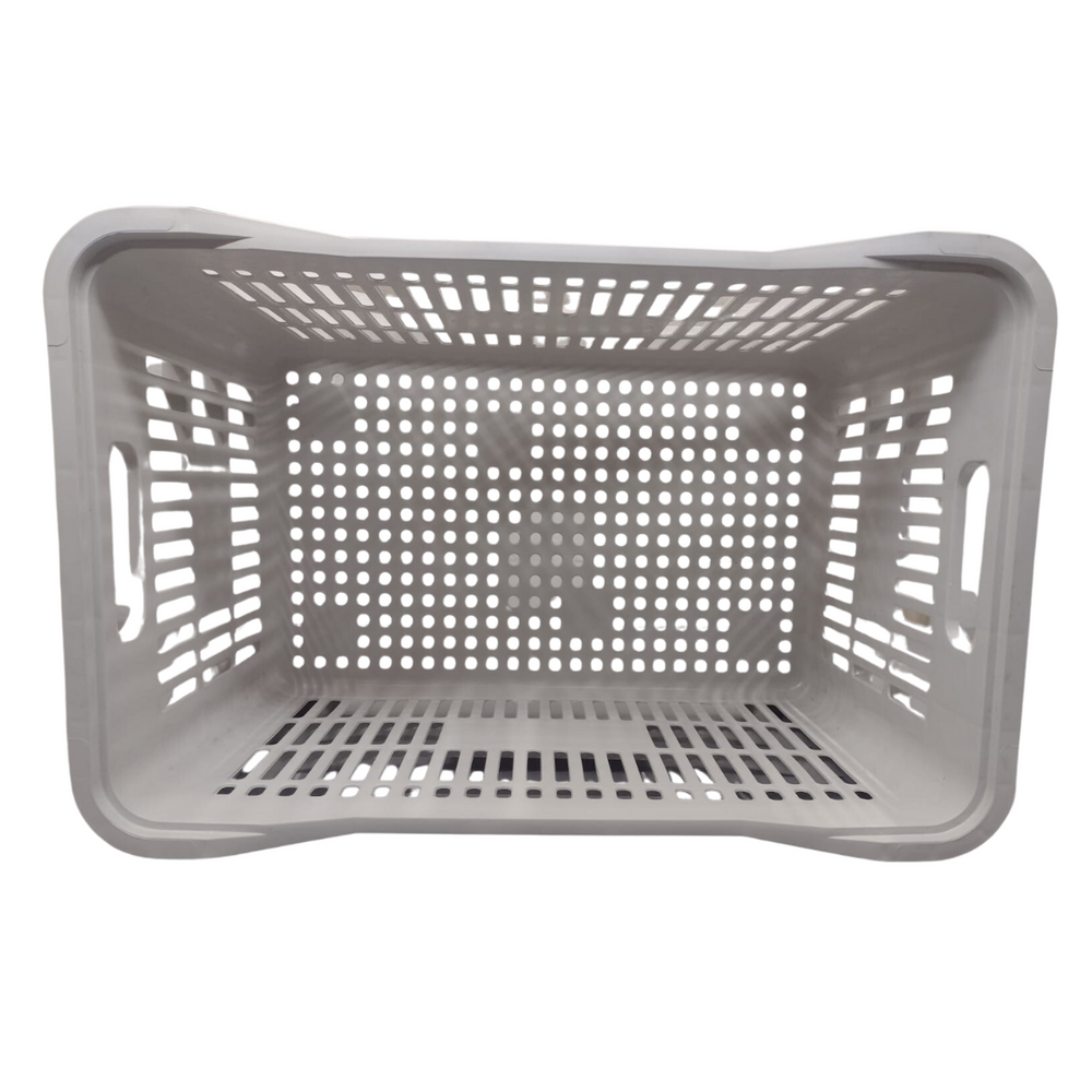 Caixa branca plástica para mercado e hortifruti TBN