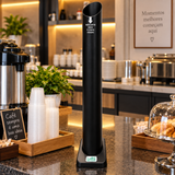 Coletor de Copos Água Descartáveis 69cm Preto para Café e Buffet