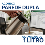 Garrafa Térmica Aço Inox 1 Litro
