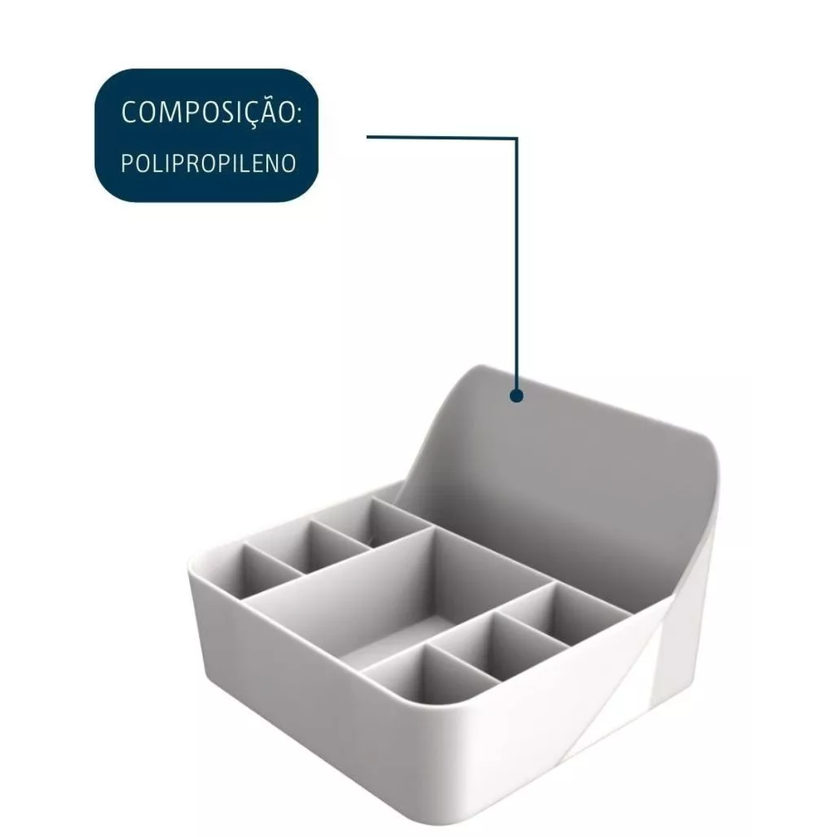 Porta Sache G Branco Polipropileno unyhome