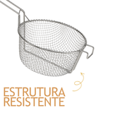 Cesto Peneira Para Frituras 24cm Arame