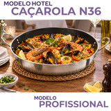 Paellera Antiaderente Hotel N50 em Alumínio 50cm 10L