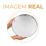 Forma de Pizza com Furos Hotel N35 em Alumínio 35cm