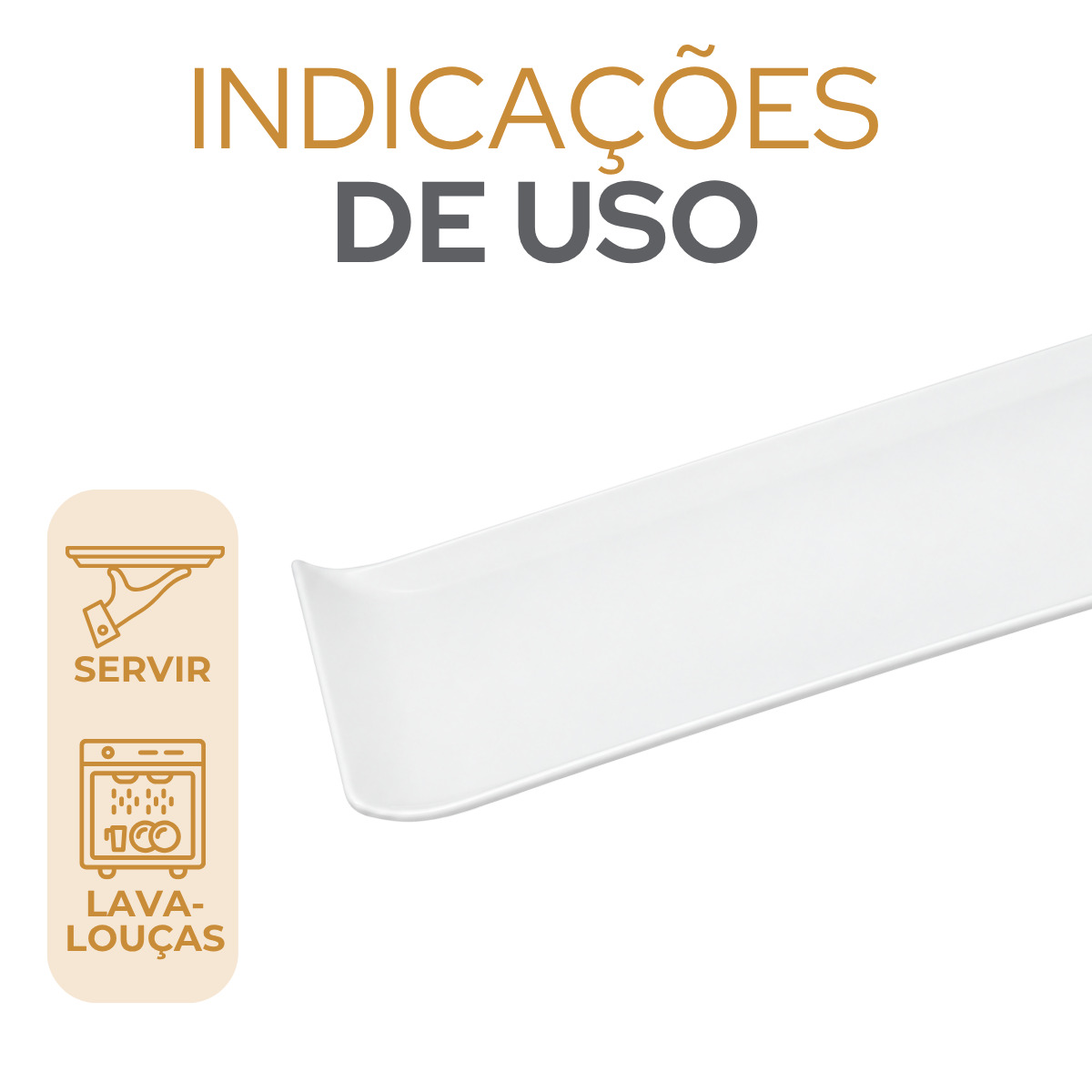 Bandeja Coffee Polipropileno Branca