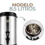 Botijão Térmico 8,5 Litros Inox