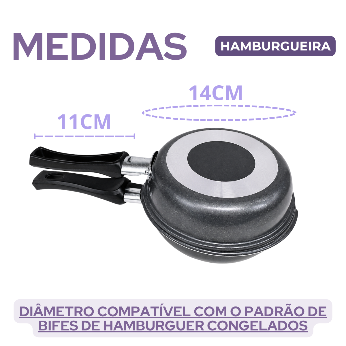 Frigideira Dupla Omeleteira 14cm