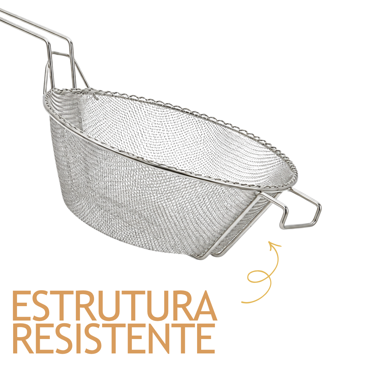 Cesto para Espaguete 26cm em Arame Profissional