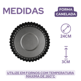 Forma Canelada Aluminio 24cm