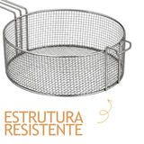 Cesto Redondo Para Fritura 34cm Arame Profissional