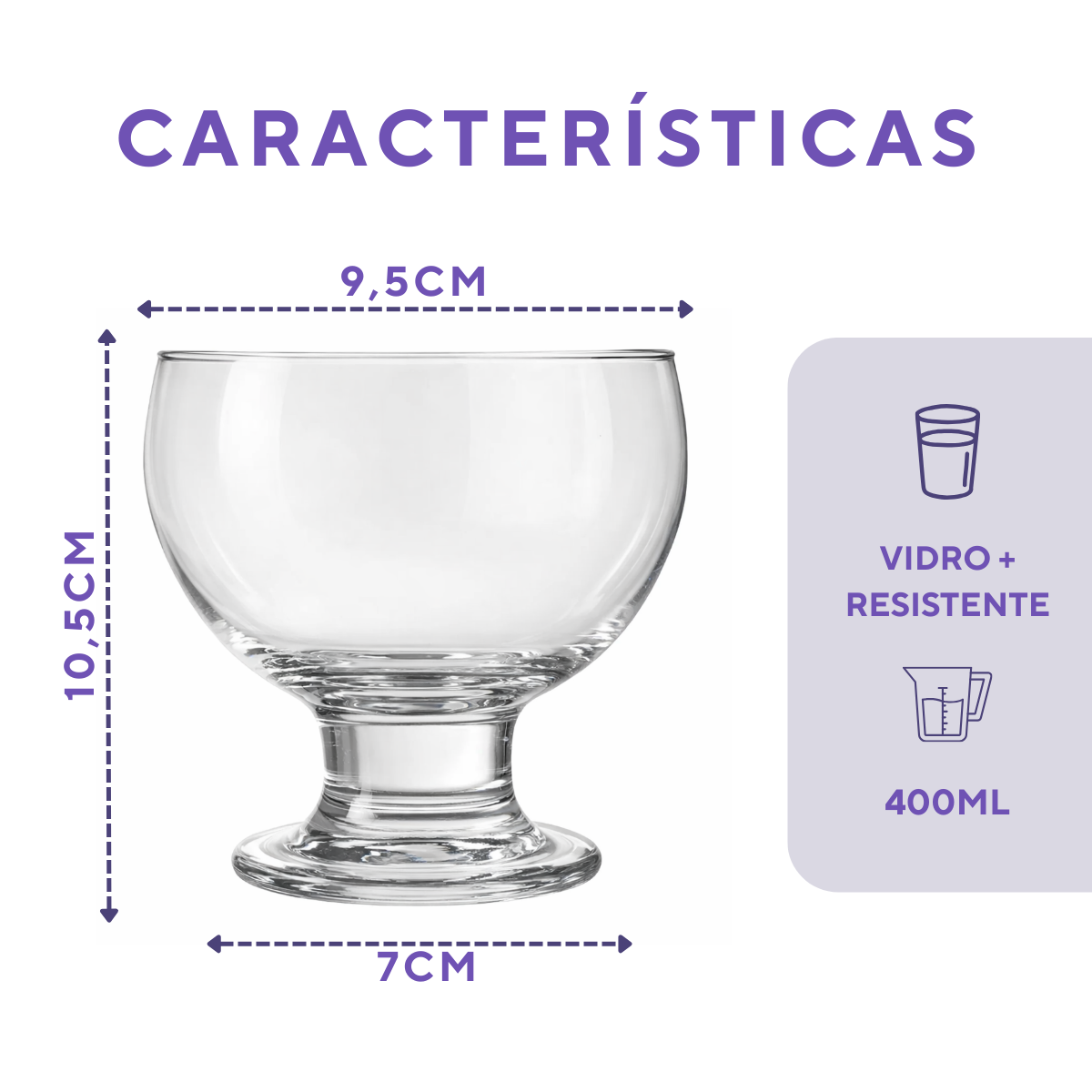Taça Vidro Paulista 400ml