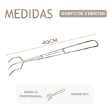 Garfo C/ 3 Dentes 40cm