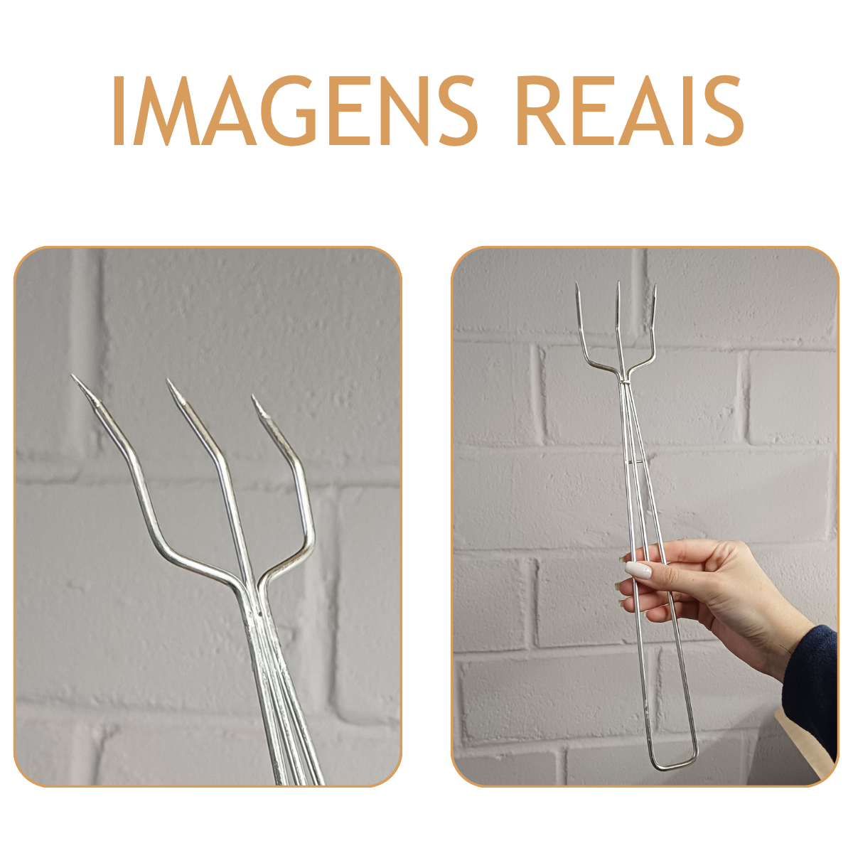 Garfo C/ 3 Dentes 40cm