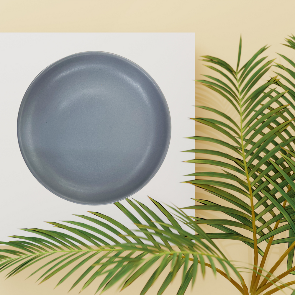 Prato Sobremesa Bono Cerâmica 19cm Cinza Bono