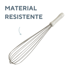 Batedor Fouet Aço Inox 45cm
