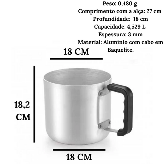 Canecão Hotel N18 em Aluminio C/ Cabo Baquelite