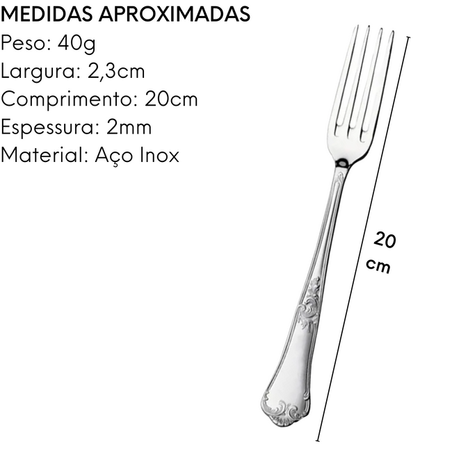 Garfo de Mesa Classique Hércules Main Image