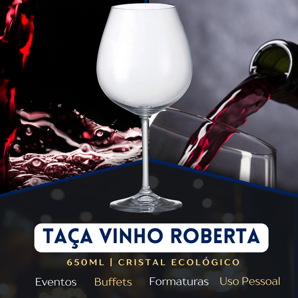 Taça de Vinho Tinto Roberta 650ml - A Gourmet